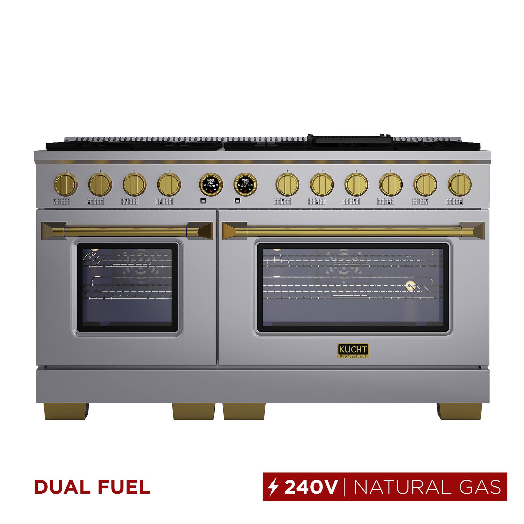 DUAL FUEL  
240V | NATURAL GAS  

KUCHT  
PROFESSIONAL