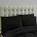 Angle. Sweet Home Collection - All Season Reversible Bed-in-A-Bag Solid Color Comforter & Sheet Set, Twin - Black.