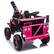Alt View 4. ELEMENT ACE - Large 3-Seater Children's Electric Ride-On Vehicle with Remote Control, LED Lights, and Bluetooth Music Player - Pink.