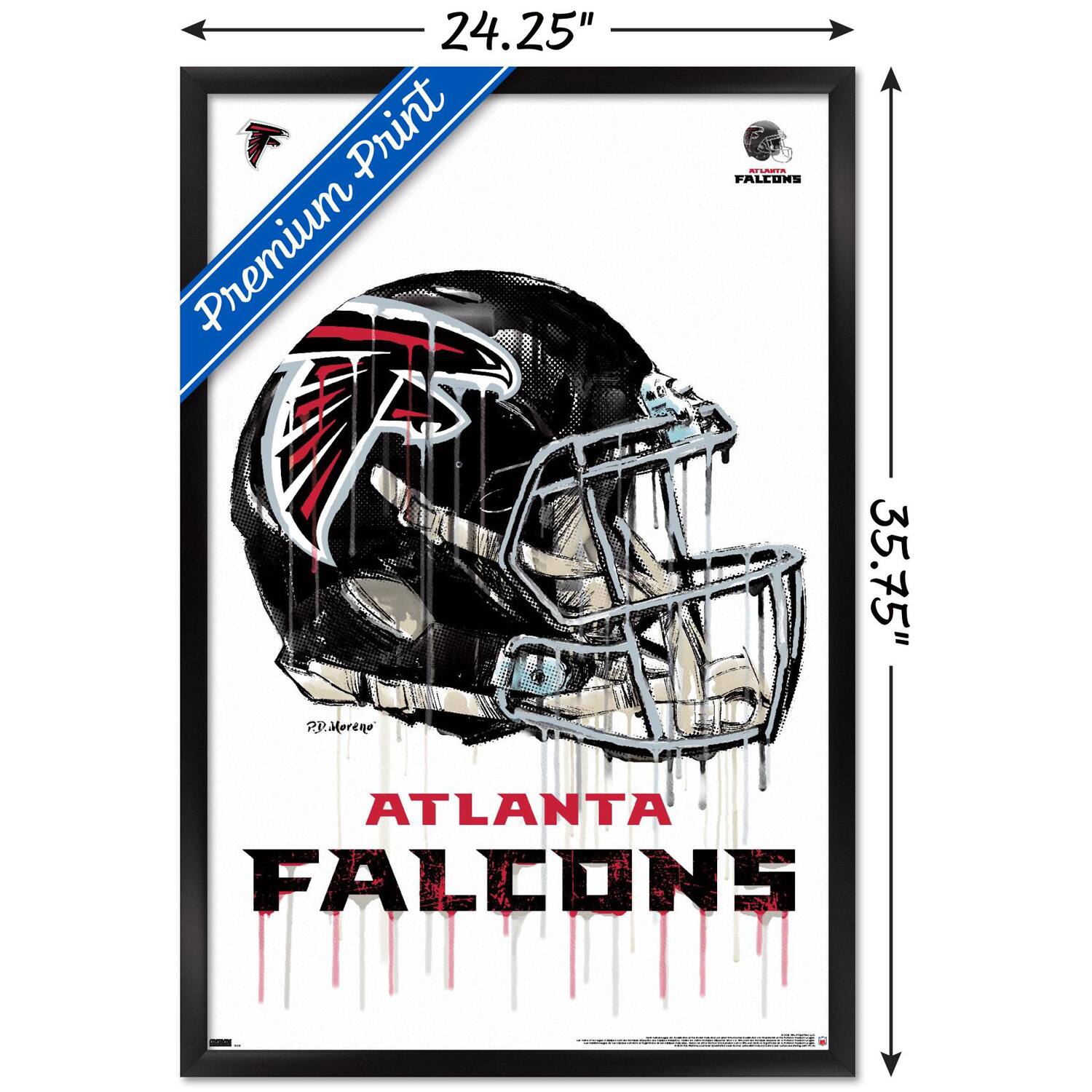 24.25" x 35.75"  
Premium Print  
ATLANTA FALCONS  
R. Moreno