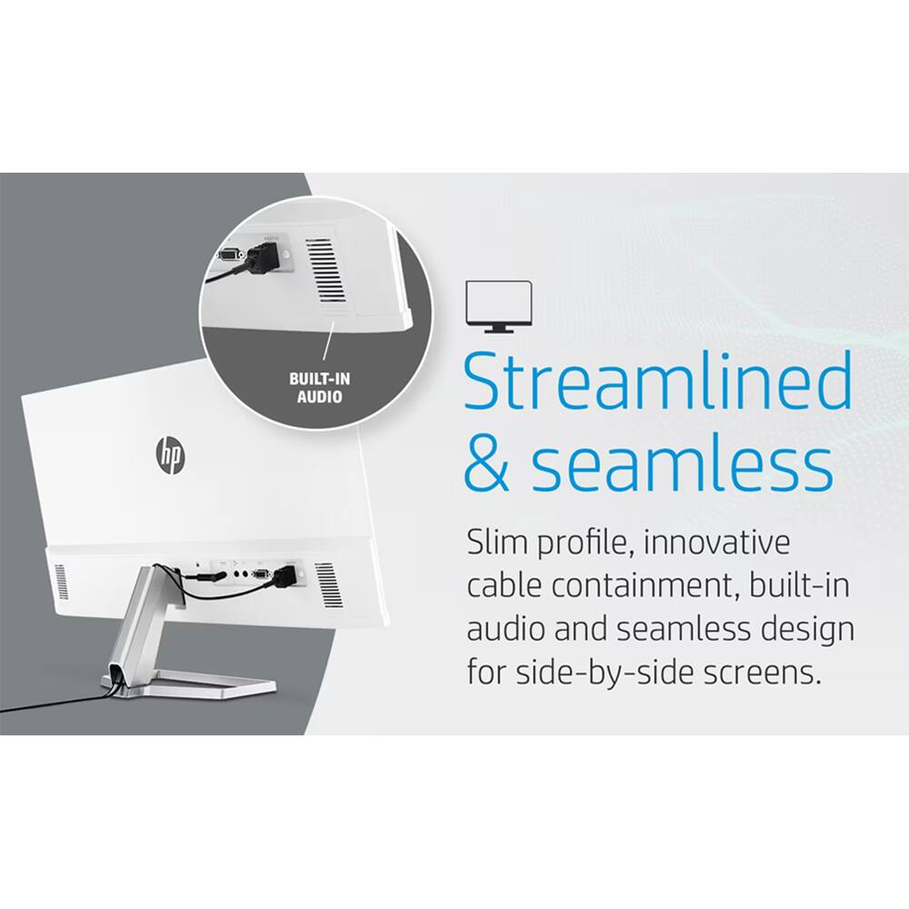 Streamlined & seamless

Slim profile, innovative cable containment, built-in audio and seamless design for side-by-side screens.
