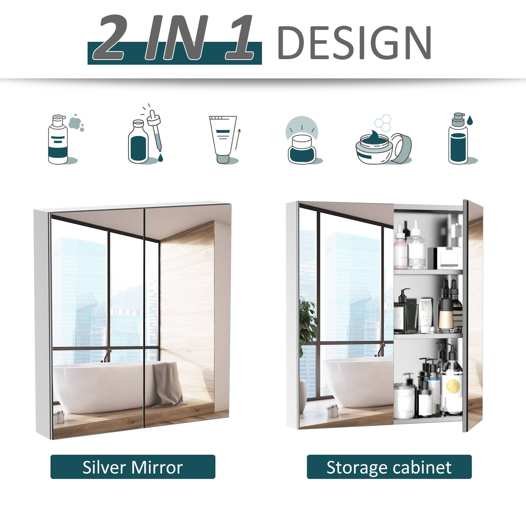 2 IN 1 DESIGN
Silver Mirror
Storage cabinet