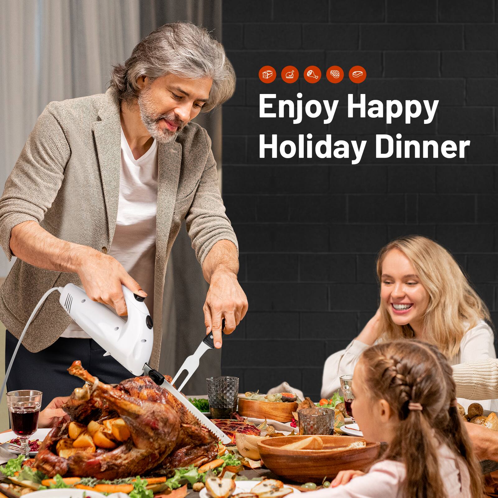 Enjoy Happy Holiday Dinner