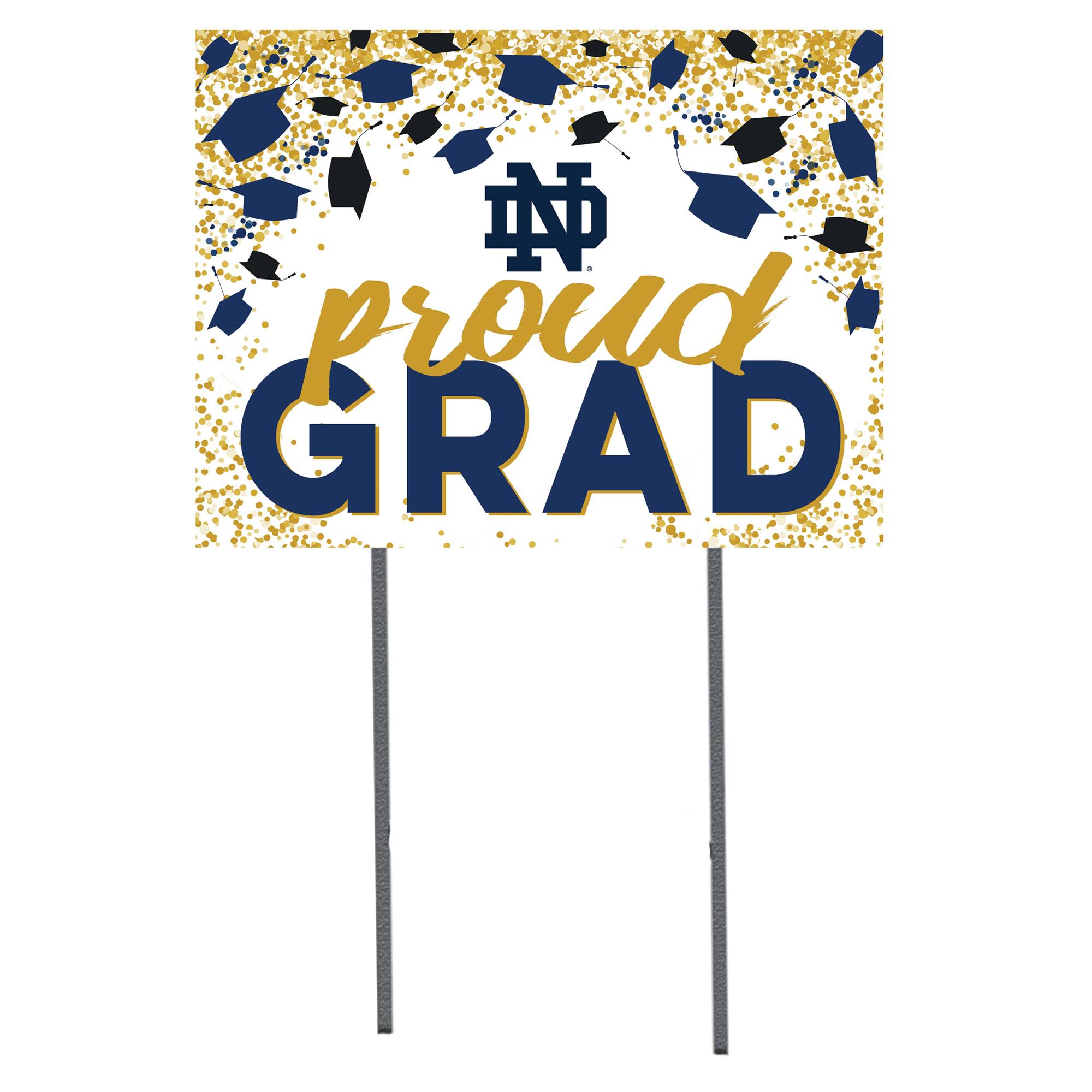 Notre Dame Fighting Irish 18'' x 24'' Grad Yard Sign