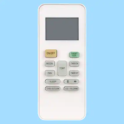 ON/OFF
SHORT CUT
MODE
TEMP
TIMER ON
TIMER OFF
FAN
SLEEP
TURBO SELF CLEAN
LED FOLLOW ME