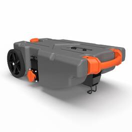 Camco - 39006 Rhino Portable 36 Gallon RV Waste Tank Holding Hose and Accessories - Gray