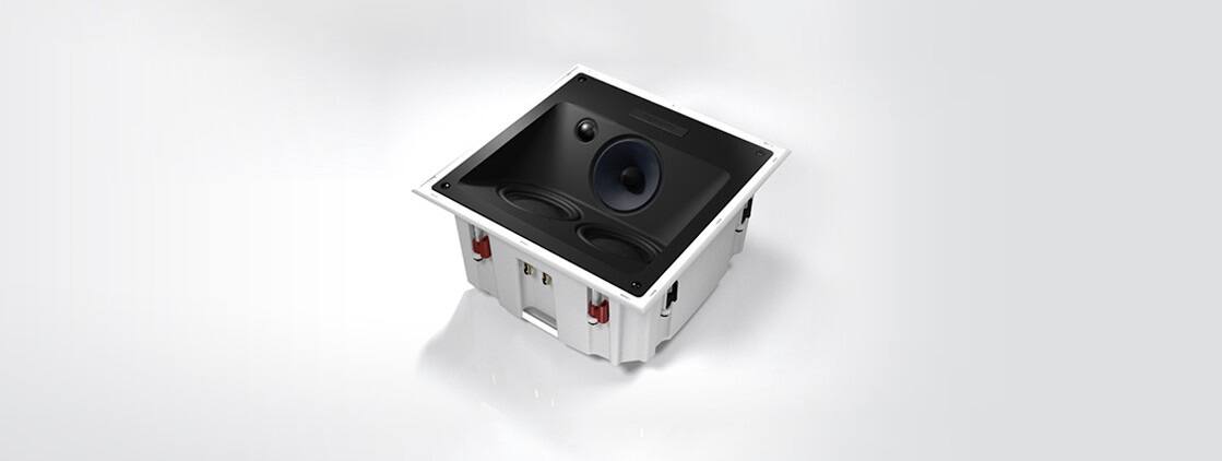 Alt View 14. Bowers & Wilkins - CI700 Series In Ceiling 3-way Angled Speaker w/4" midrange, dual 5" bass drivers, includes retrofit back box (each) - White.