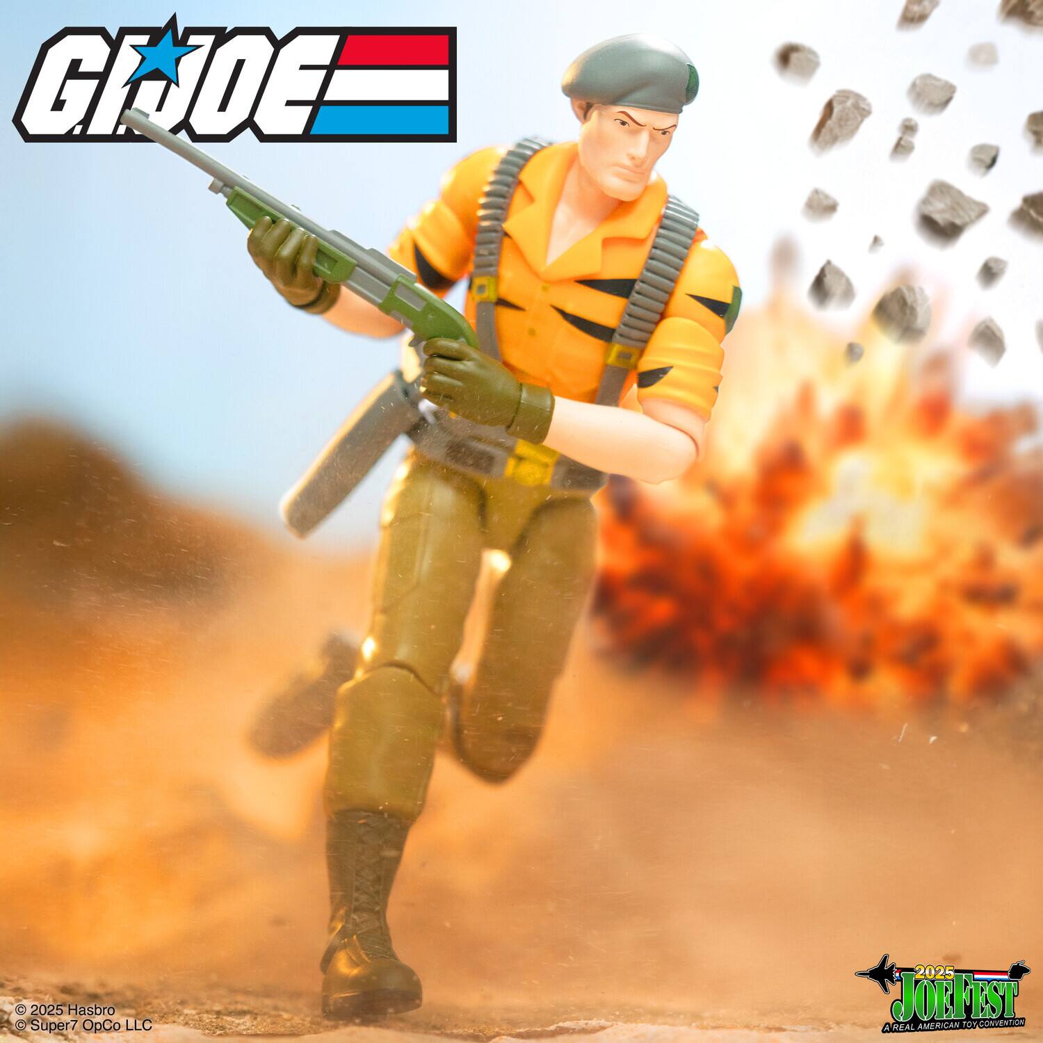 G.I. JOE 2025 Hasbro Super7 OpCo LLC 2025 JOEFEST 4 REAL AMERICAN FOT COMVENTA