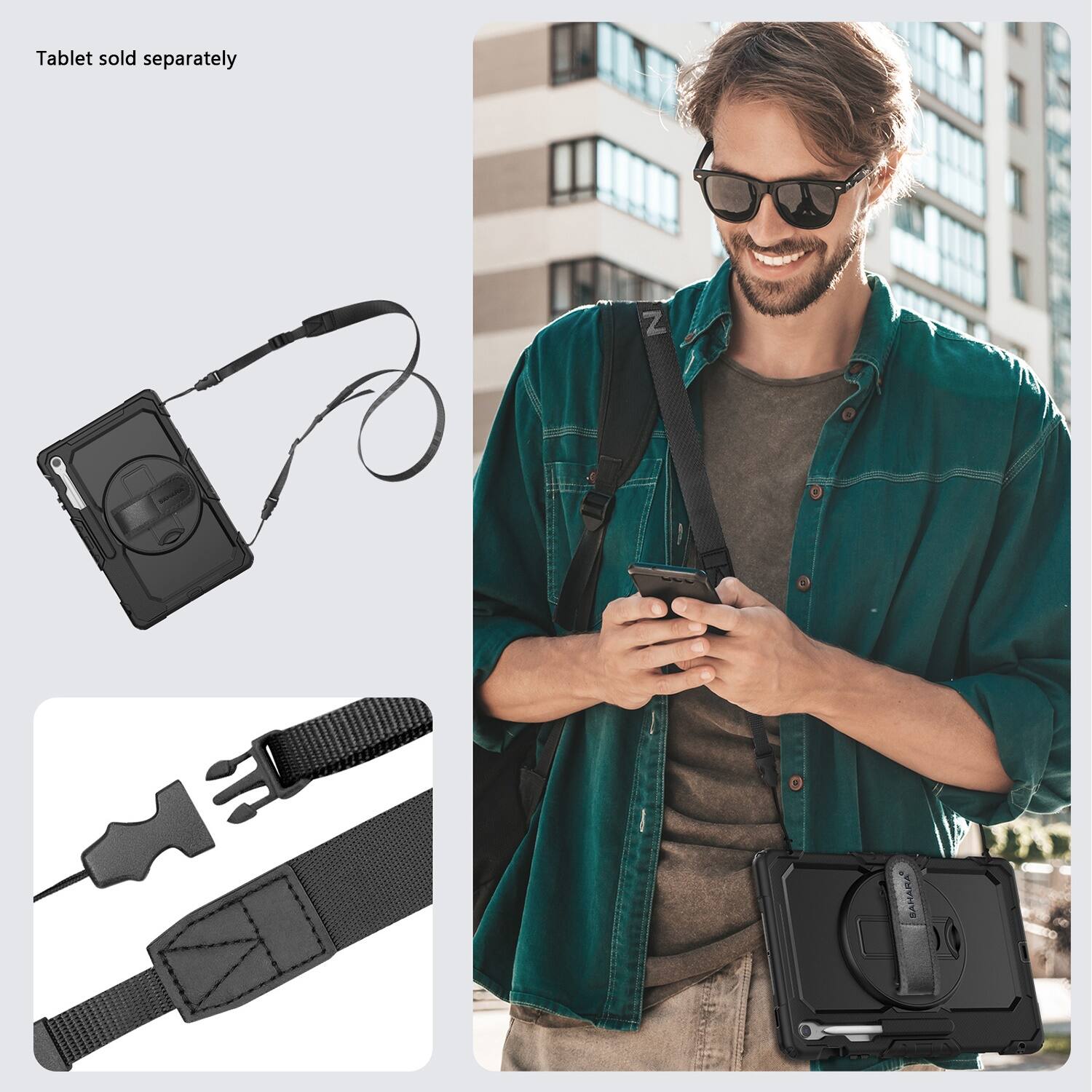 Tablet sold separately.