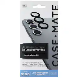 Case-Mate - Aluminum Ring HD Lens Protectors for Samsung Galaxy S24+ - Clear