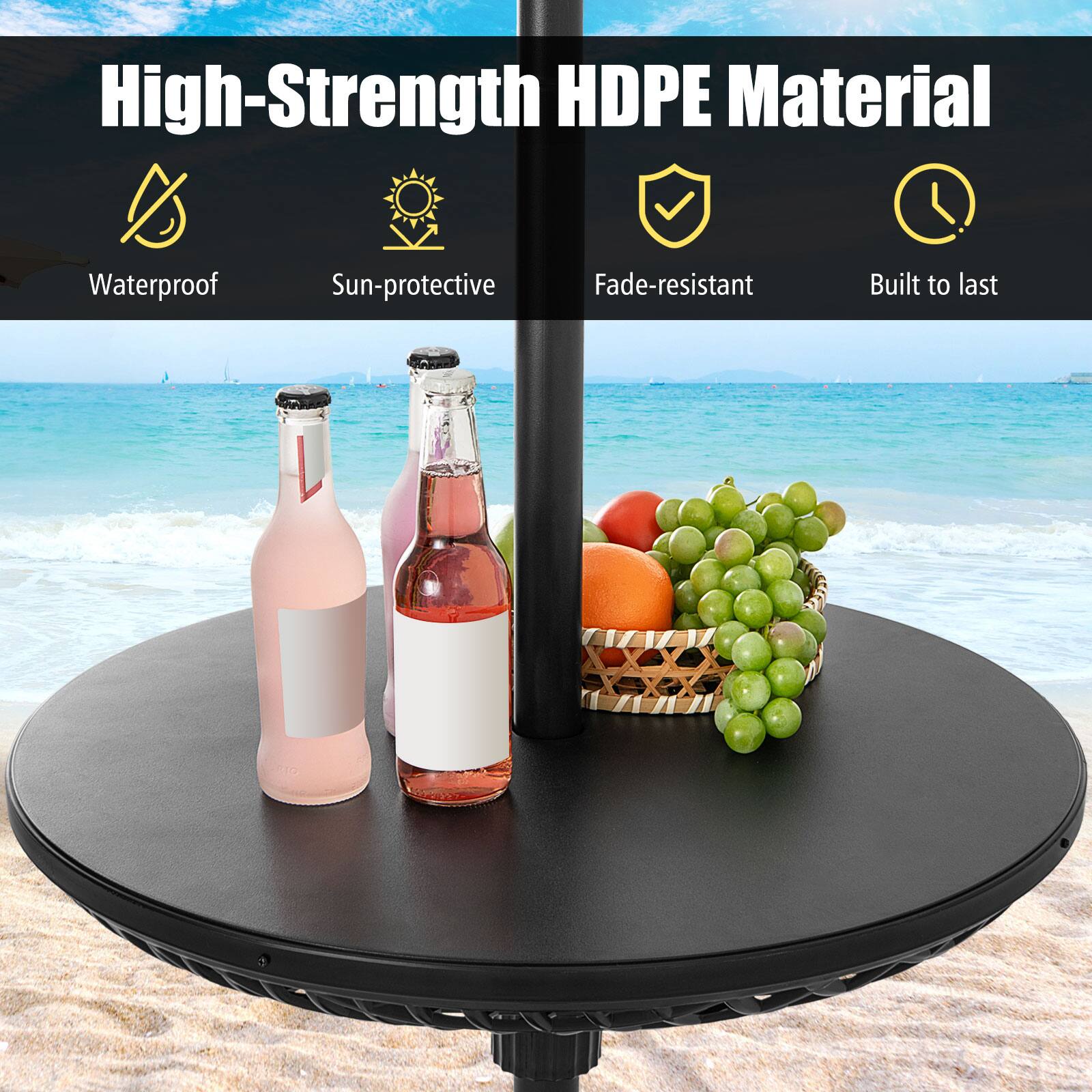 High-Strength HDPE Material
Waterproof
Sun-protective
Fade-resistant
Built to last