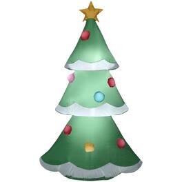 Gemmy - Airblown Inflatable Christmas Tree with Snowy Layers 48 in. Inflatable (Case of 6) - Multicolored