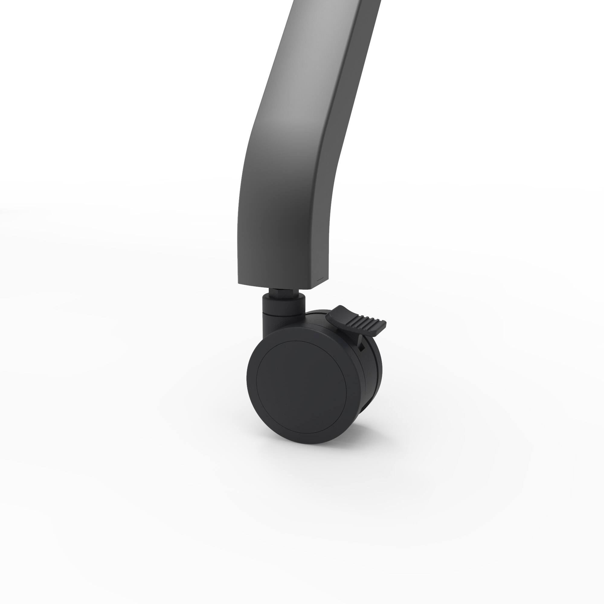 Alt View 5. Kanto - Heavy Duty Height Adjustable Rolling TV Stand for 55" - 100" Screens - Black.