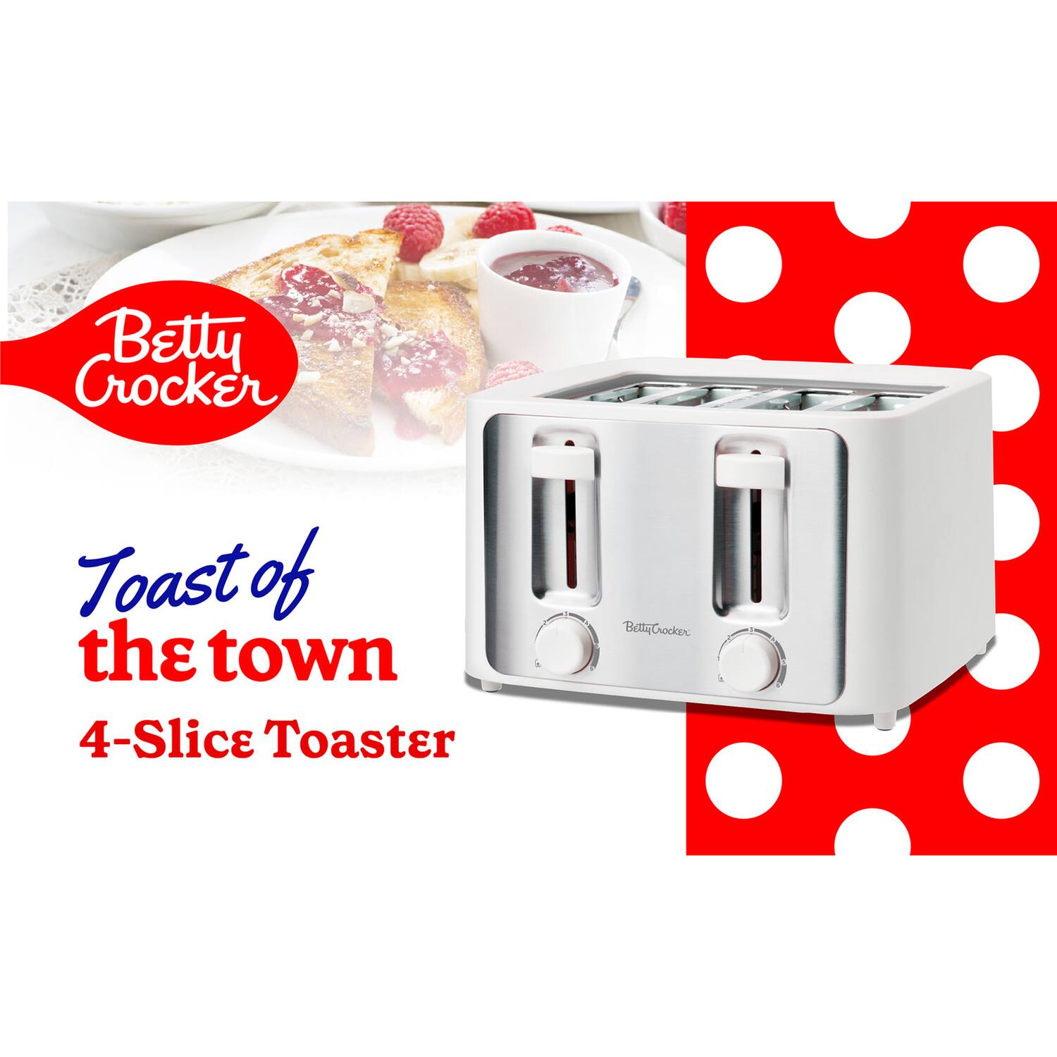 Betty Crocker Toast of the town 4-Slice Toaster