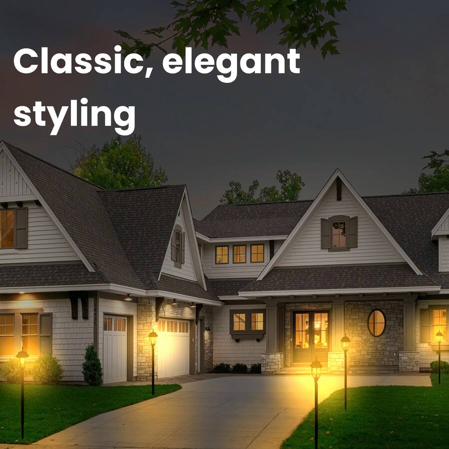 Techko Maid Solar Classical Style LED Bulb Garden and Path