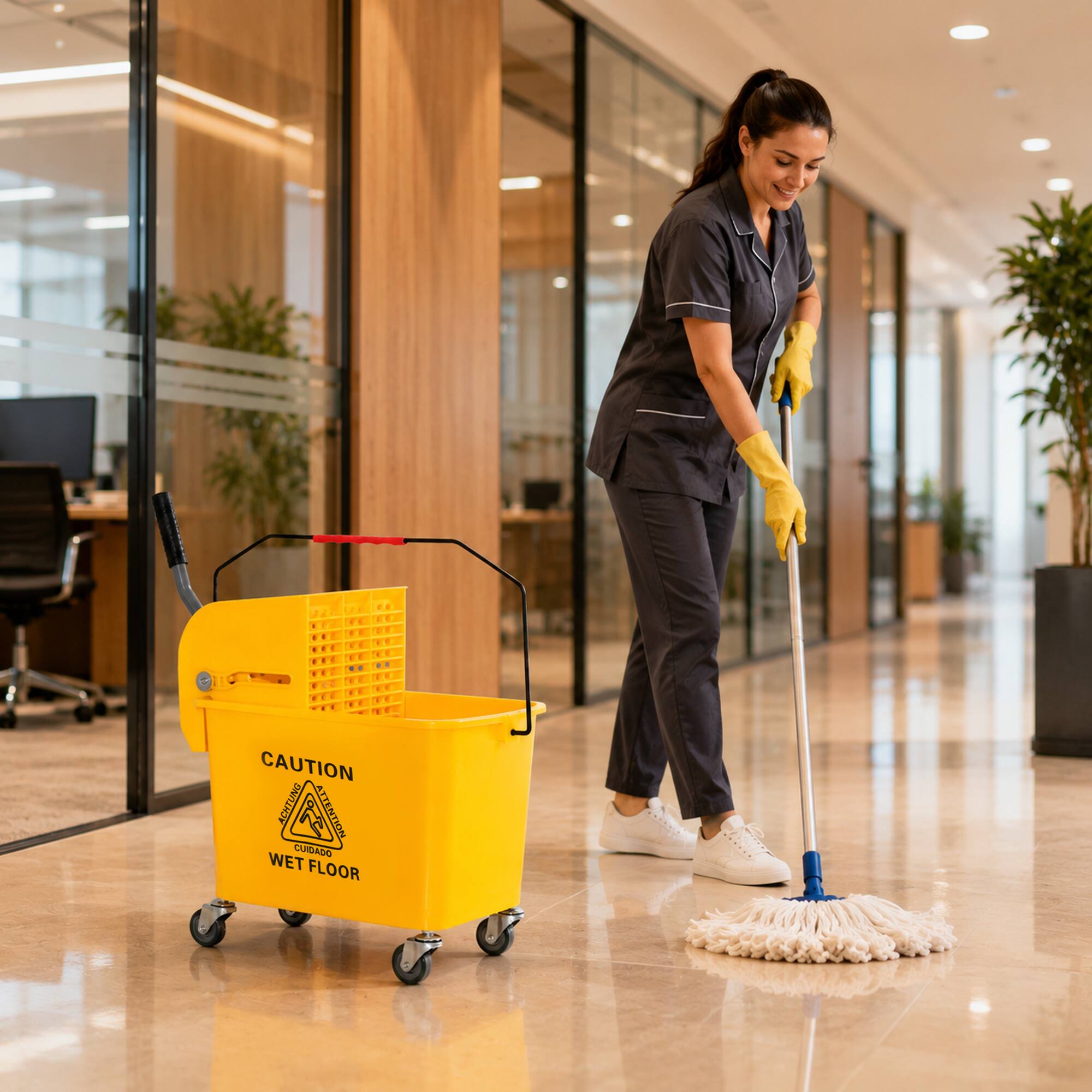 CAUTION  
ACHTUNG  
ATTENTION  
CUIDADO  
WET FLOOR
