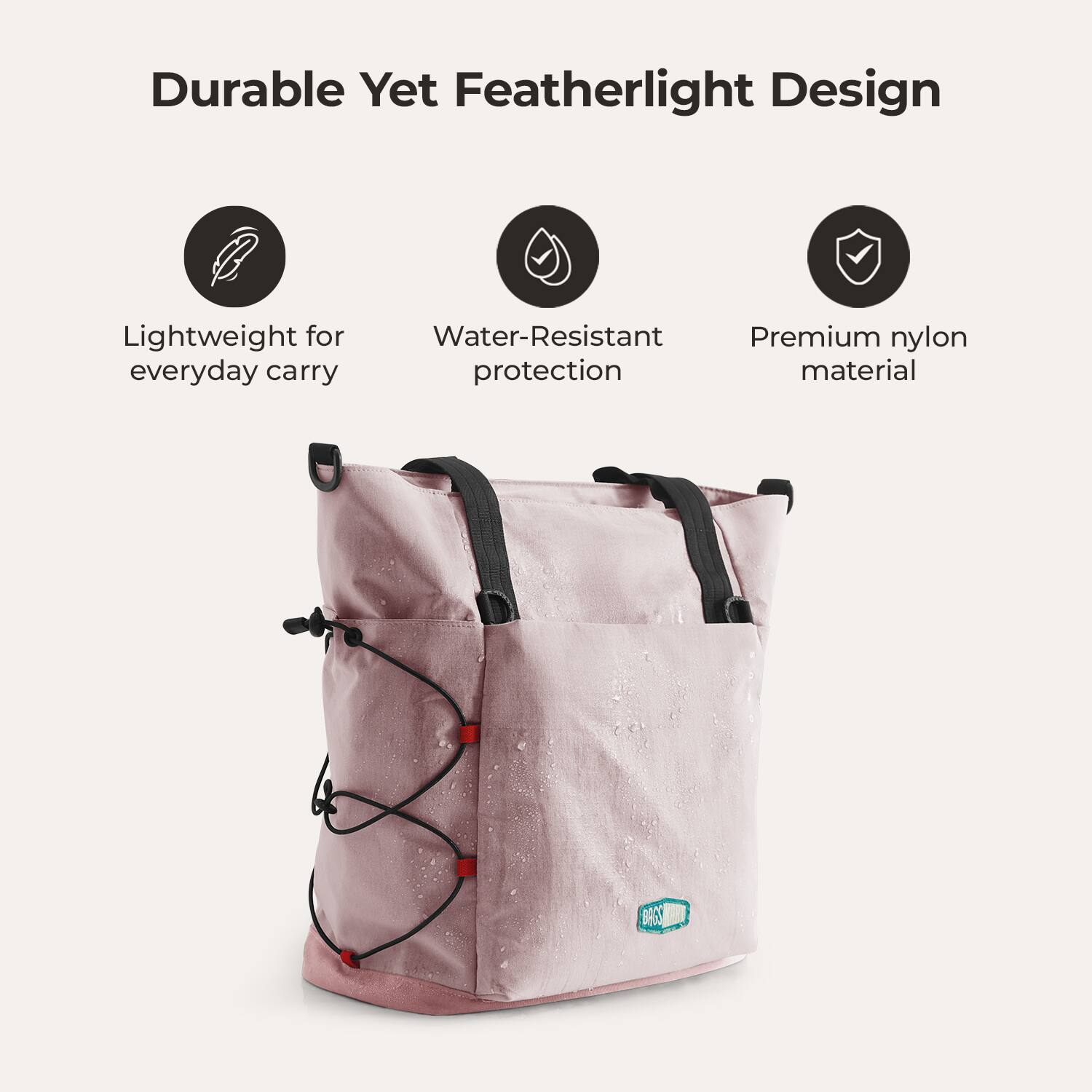 Durable Yet Featherlight Design

- Lightweight for everyday carry
- Water-Resistant protection
- Premium nylon material