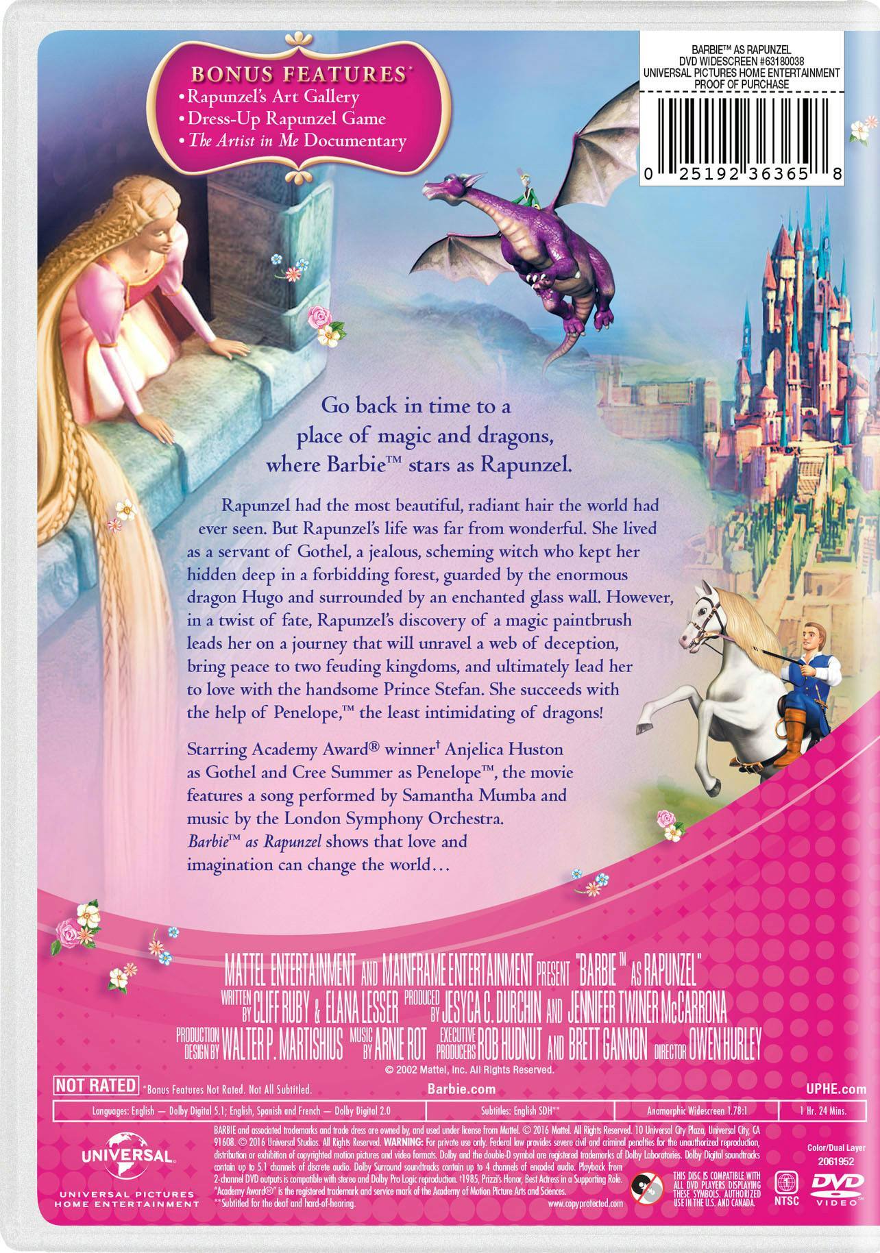 Angle. Barbie As Rapunzel [DVD].