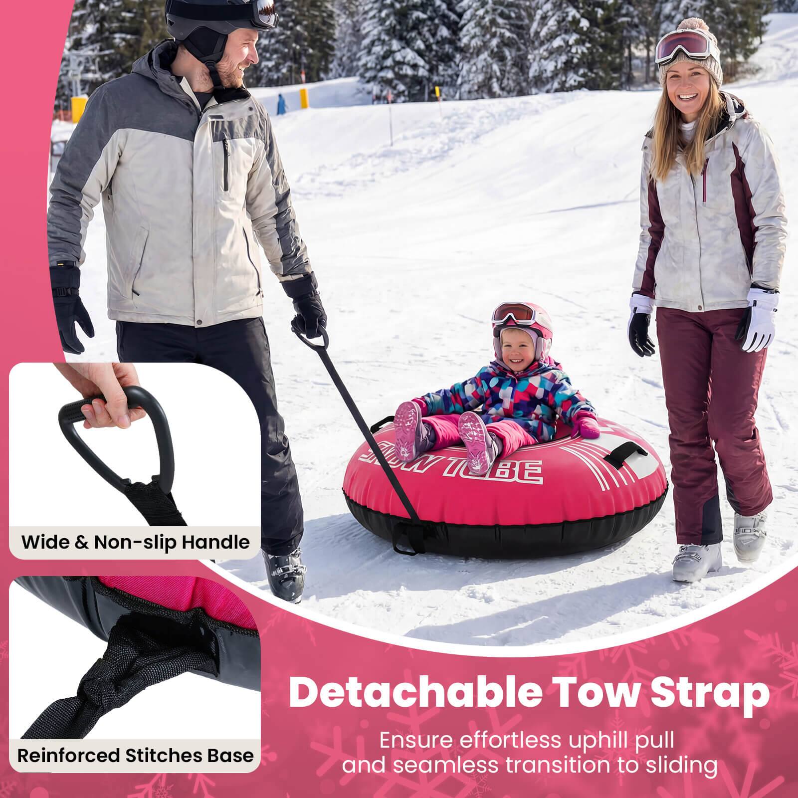 - Wide & Non-slip Handle
- Detachable Tow Strap
- Ensure effortless uphill pull
- Reinforced Stitches Base
- Seamless transition to sliding