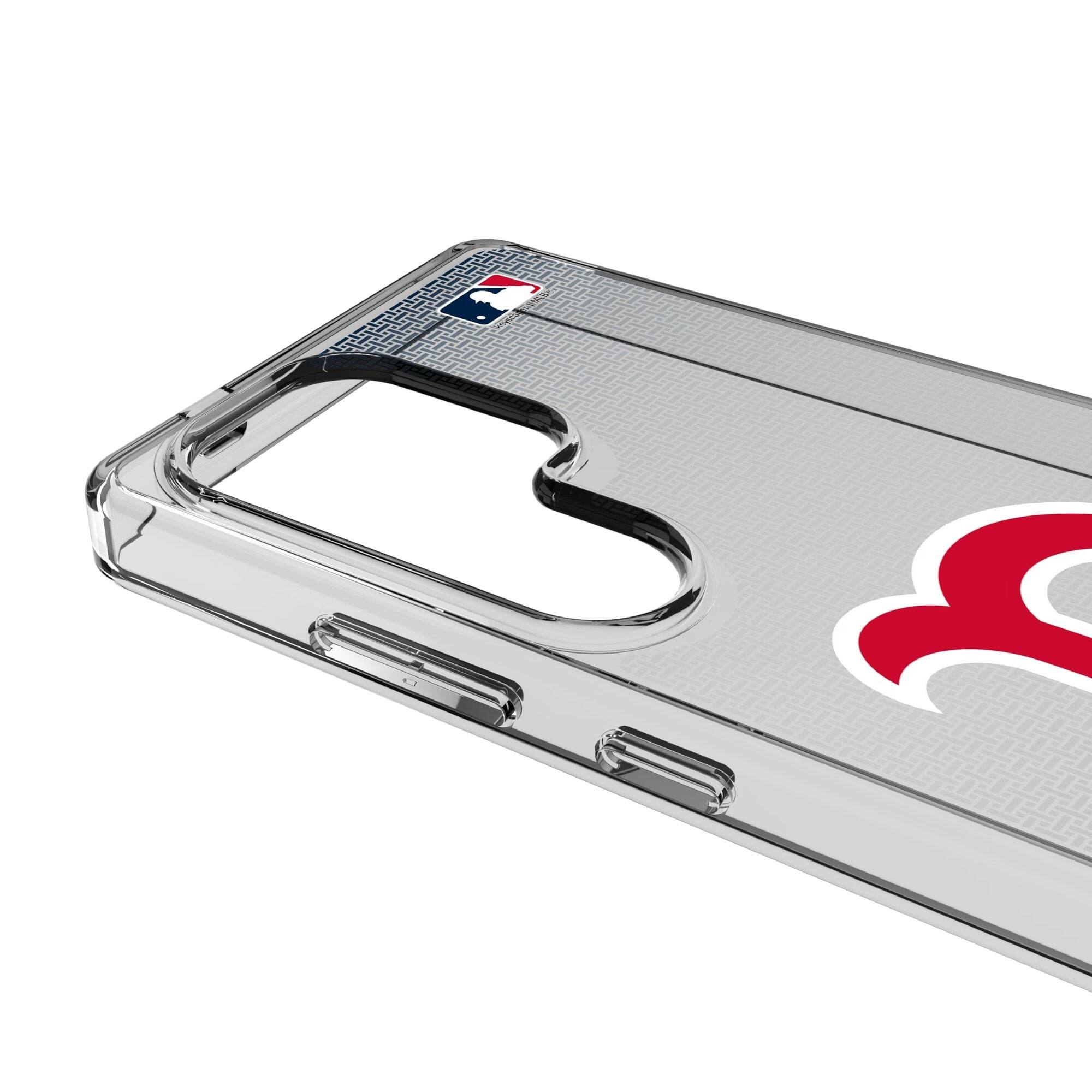 Alt View 2. Keyscaper - Linen Logo Galaxy Clear Case - S25 Plus - Multicolor.