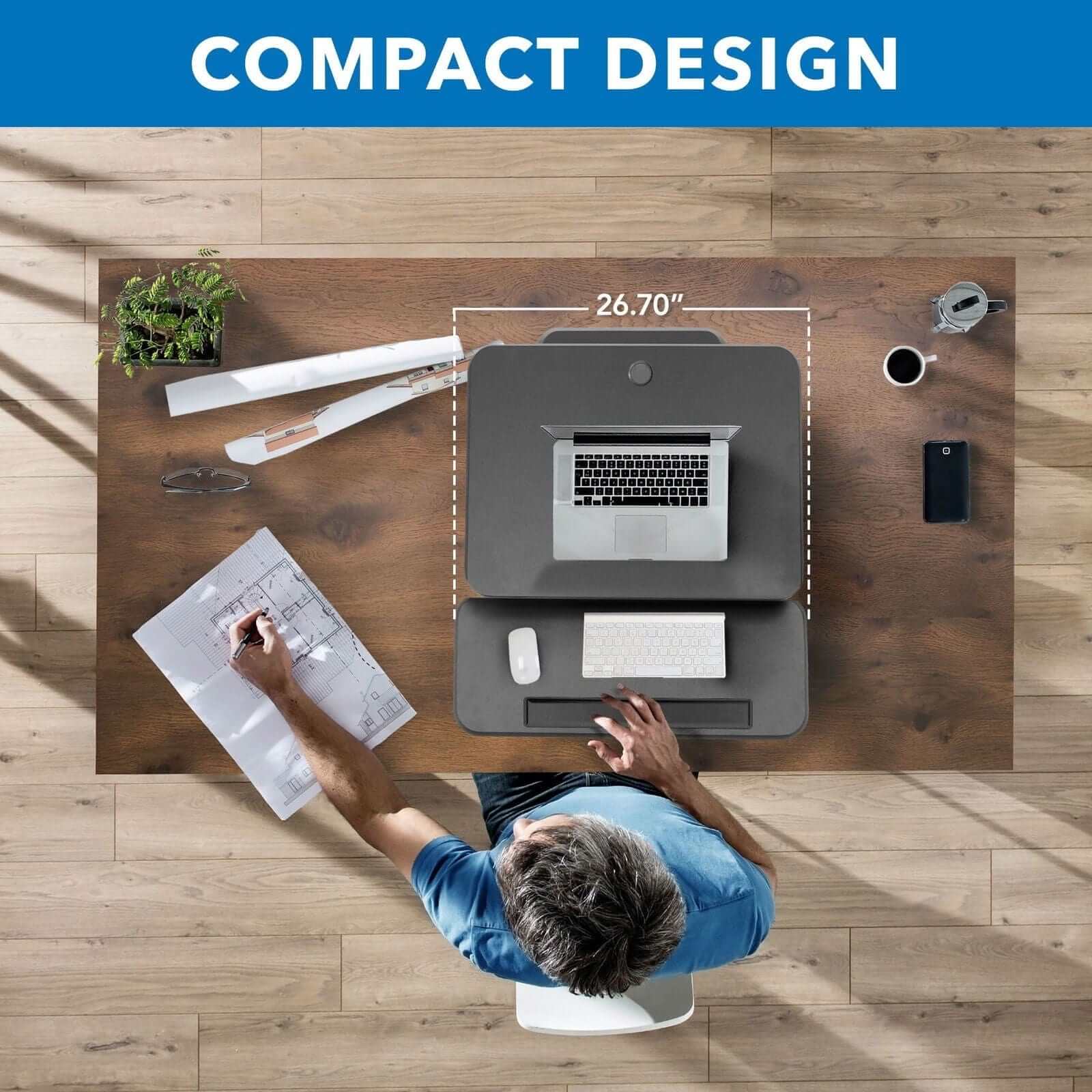 COMPACT DESIGN  
26.70"