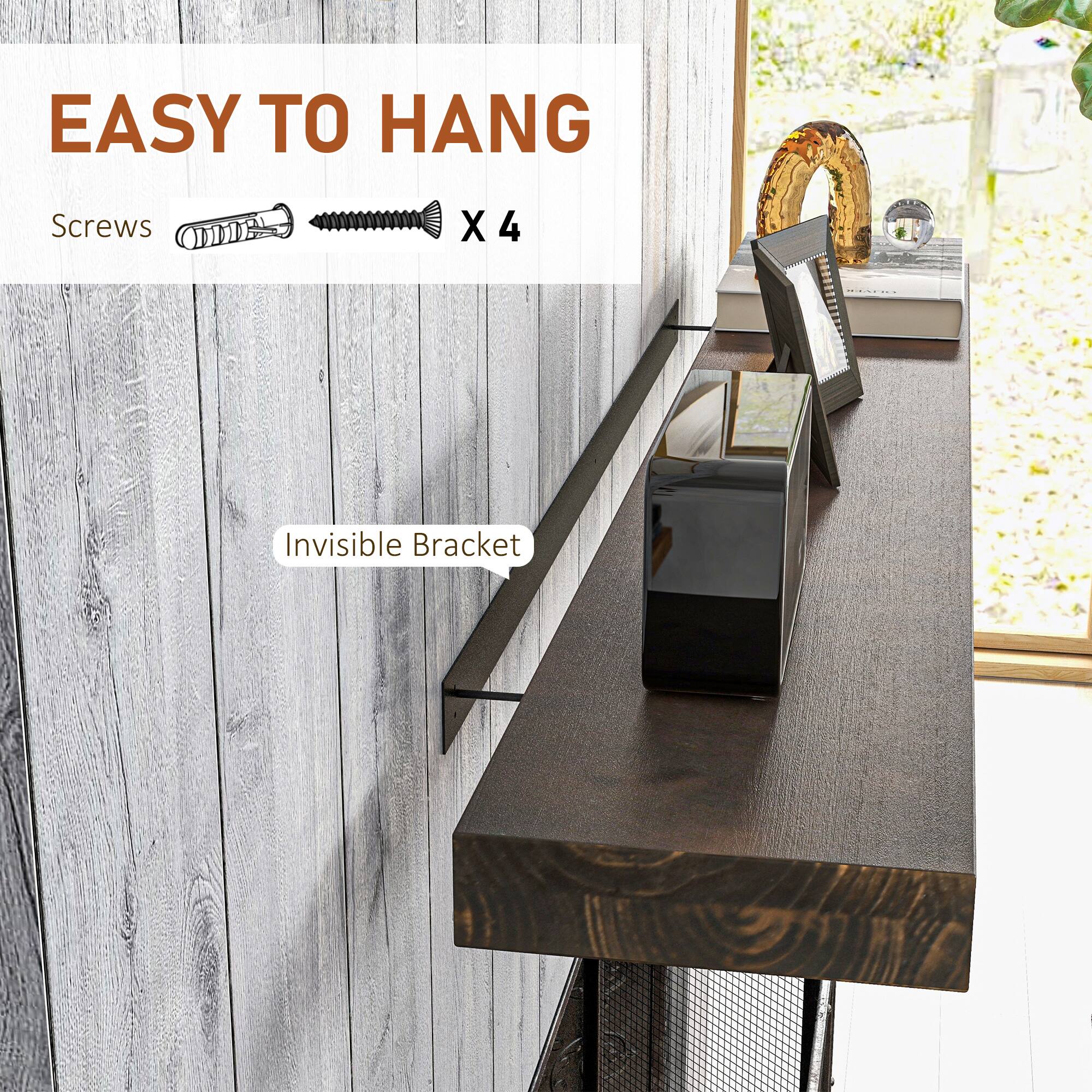 EASY TO HANG

Screws X 4

Invisible Bracket