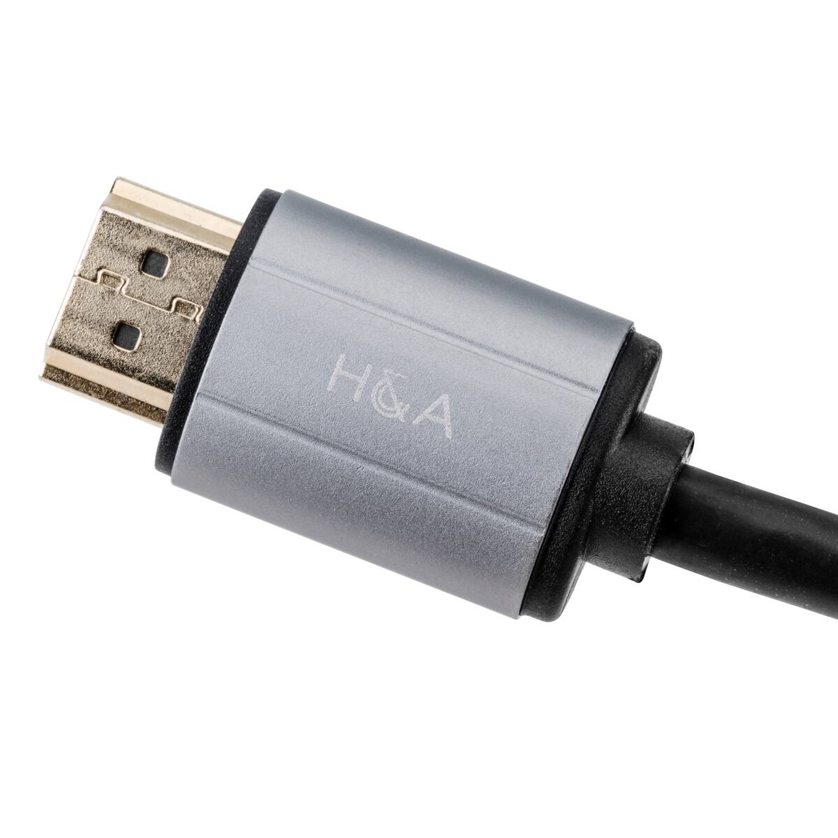Alt View 2. H&A - H&A High-Speed HDMI 2.0 Cable with Ethernet (Gold Series) 10'.