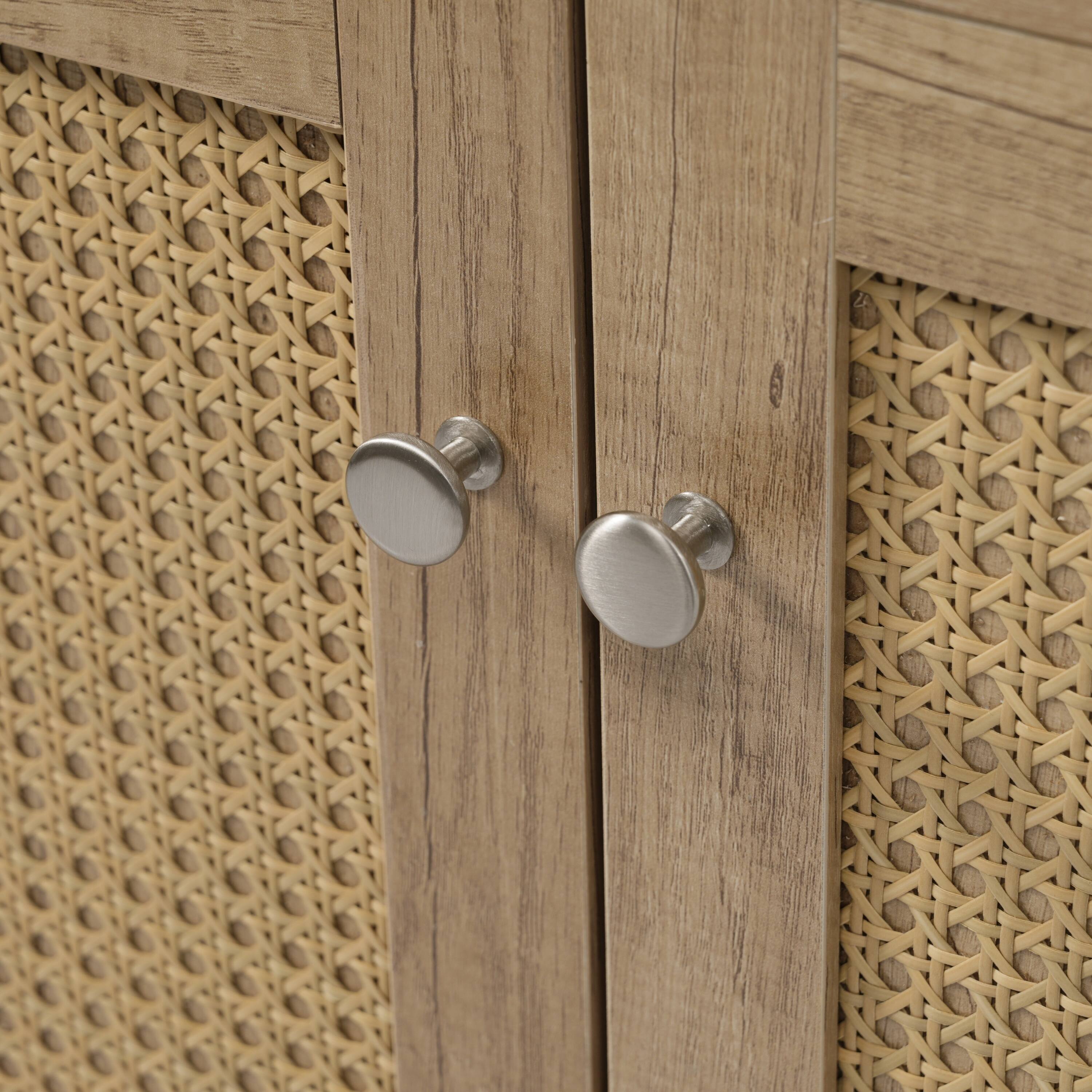 Alt View 8. Loheer - 60" Double Sink Bathroom Vanity — Freestanding Wood Cabinet with SMC Basins, Soft-Close Doors and Large Storage - Wood.