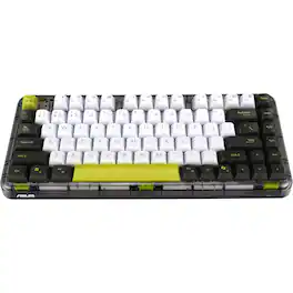 ASUS - Jelly75 Wireless Keyboard KD201 – Tri-Mode (BT/2.4GHz/Wired), up to 5 Devices, Hot-Swappable, 1K Polling Rate - Volt Green