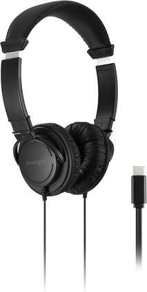 Kensington - Classic EQ USB-C Headphone K97456WWB Wired On-Ear Stereo Headset with 40mm Drivers, 5.9ft Cable, Cushioned Ear Pads