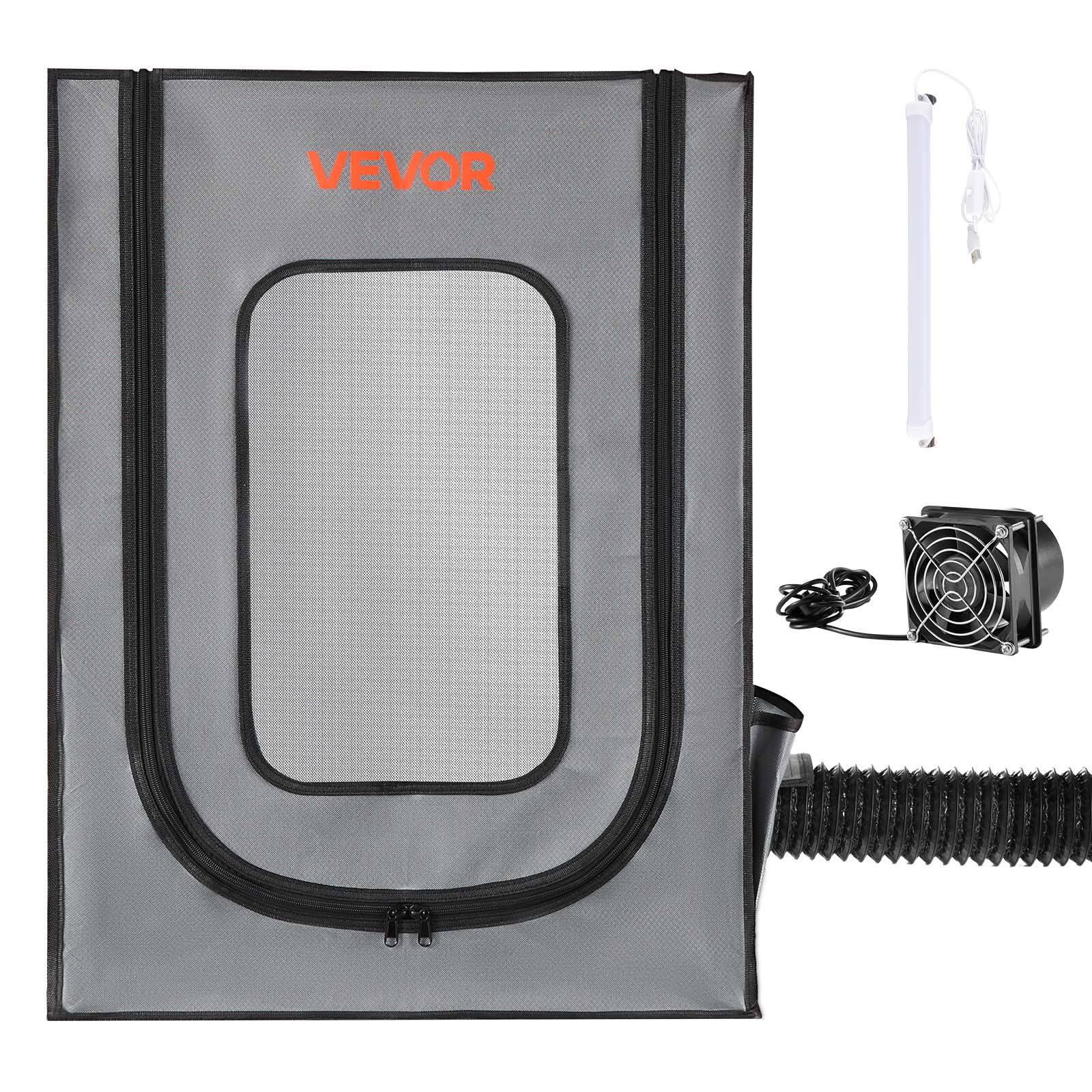 Alt View 5. VEVOR - 3D Printer Enclosure with Ventilation, Dustproof Waterproof Oxford Cloth Resin 3D Printer Tent - Grey.
