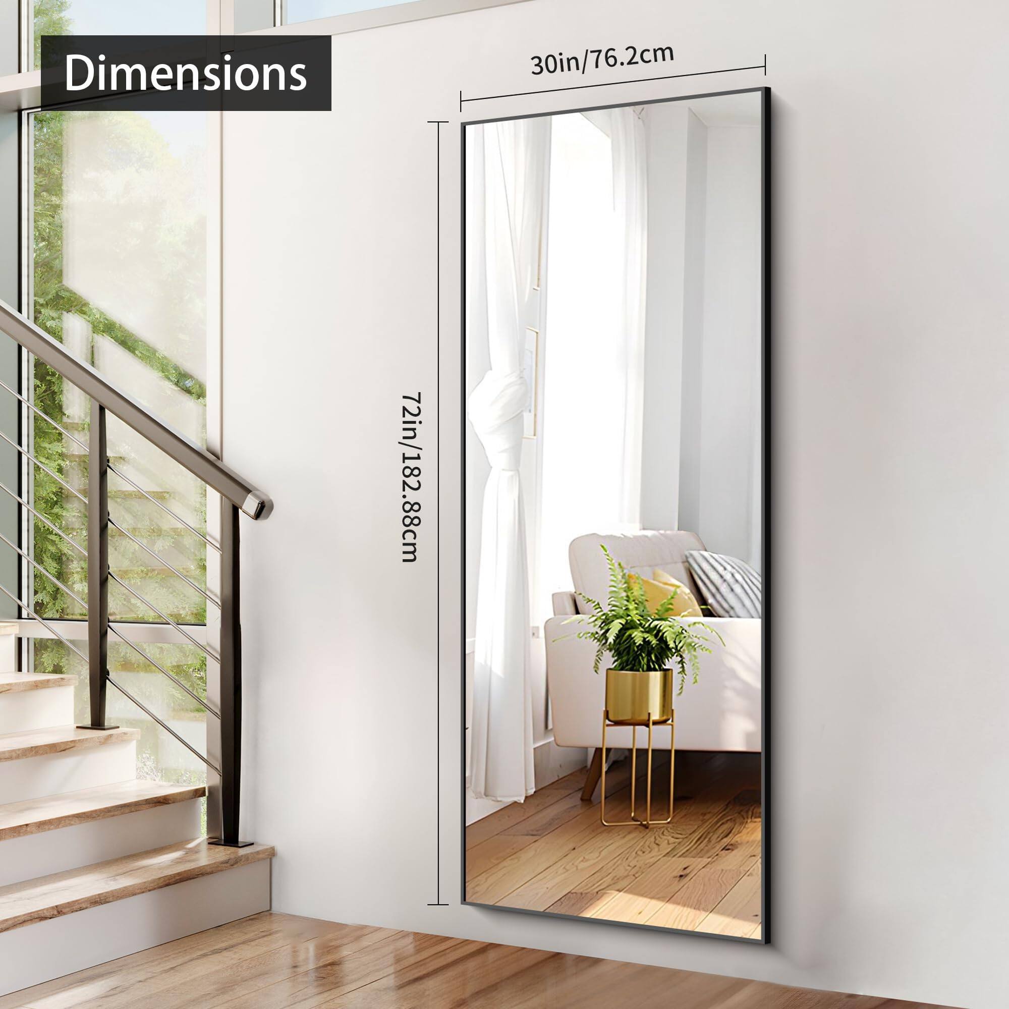 Dimensions  
30in/76.2cm  
72in/182.88cm