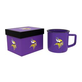 Evergreen Enterprises - Minnesota Vikings 14oz. Ceramic Camp Cup with Gift Box - Multicolor