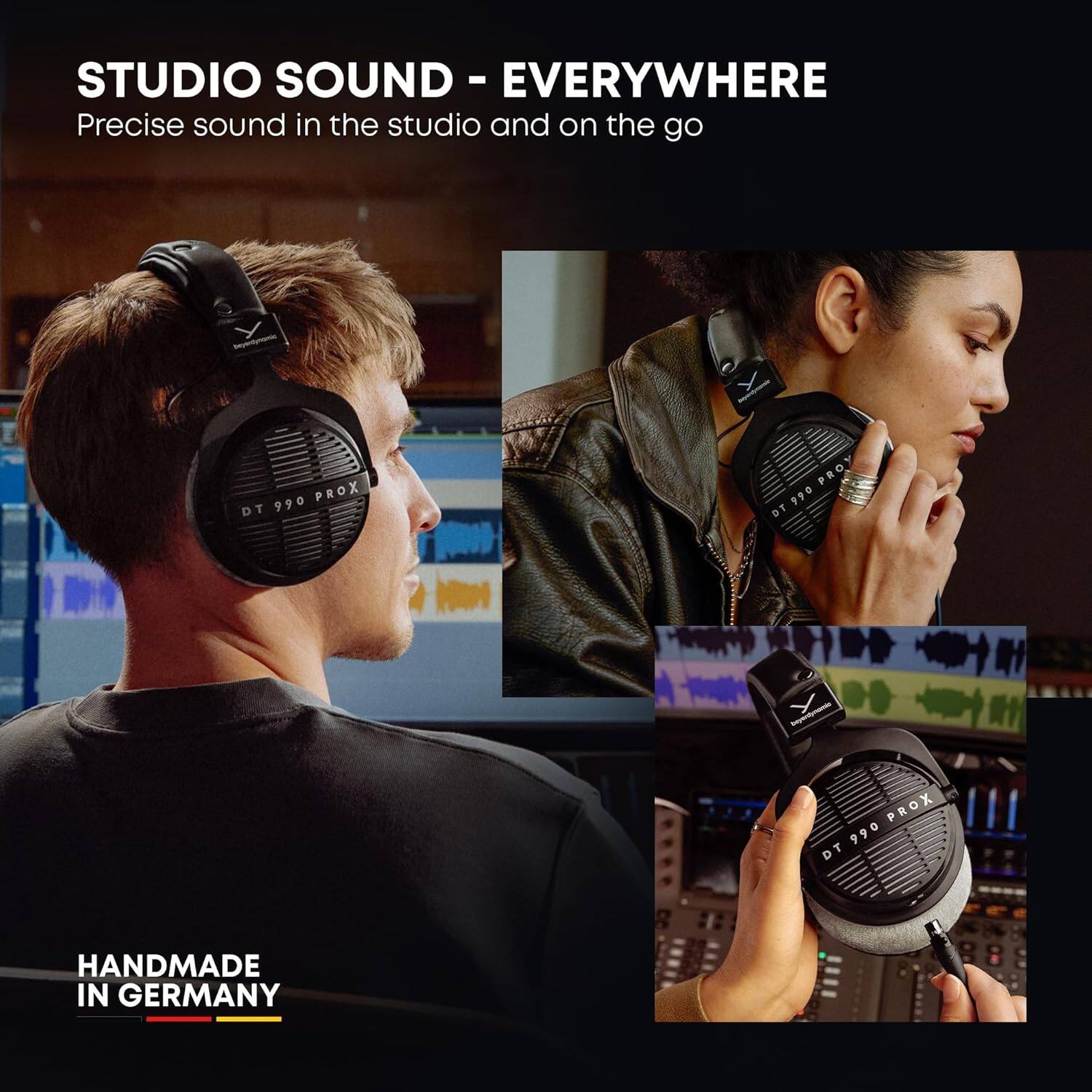STUDIO SOUND - EVERYWHERE  
Precise sound in the studio and on the go  
DT 990 PRO  
HANDMADE IN GERMANY