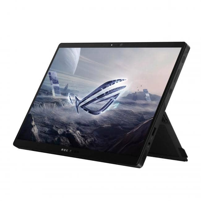 Alt View 4. ASUS - ASUS ROG Flow Z13 2.5K 180Hz 3ms ROG Nebula Touchscreen 13.4" Convertible 2-in-1 Gaming Notebook AMD Ryzen AI MAX 390 32 - Off Black.