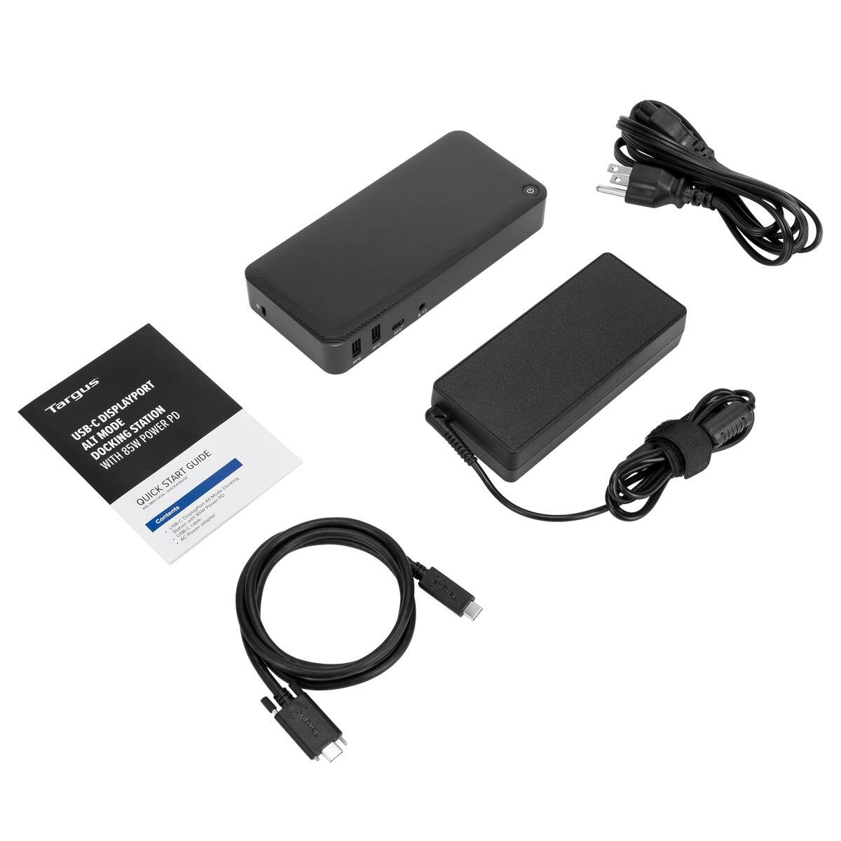 Alt View 15. Targus - USB-C™ DisplayPort™ Alt. Mode Docking Station with 85W Power  - Gray.