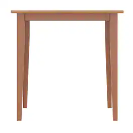 FurniFact - Small Square Dining Table with Shaker Legs - Light Oak