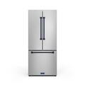 30 in. Wide Gordon Ramsay Series by Thor Kitchen 17.5 Cu. Ft. Counter Depth Refrigerator with Navy Blue Hardware - Stainless Steel