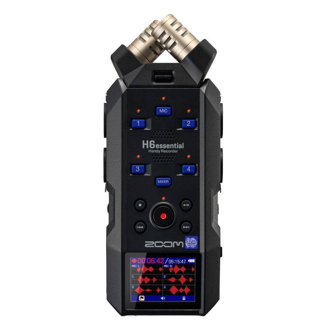 H6 Essential Handy Recorder

MIC 1 2 3 4

MIXER

32 MOOS Pa

00:06:42 / 05:15:47

MIC L MBC E 1 7 3 4 7