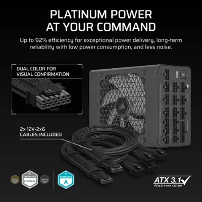 CORSAIR HXi Series HX1200i 80 PLUS Platinum Fully Modular CORSAIR HXi Series HX1200i 80 PLUS Platinum Fully Modular