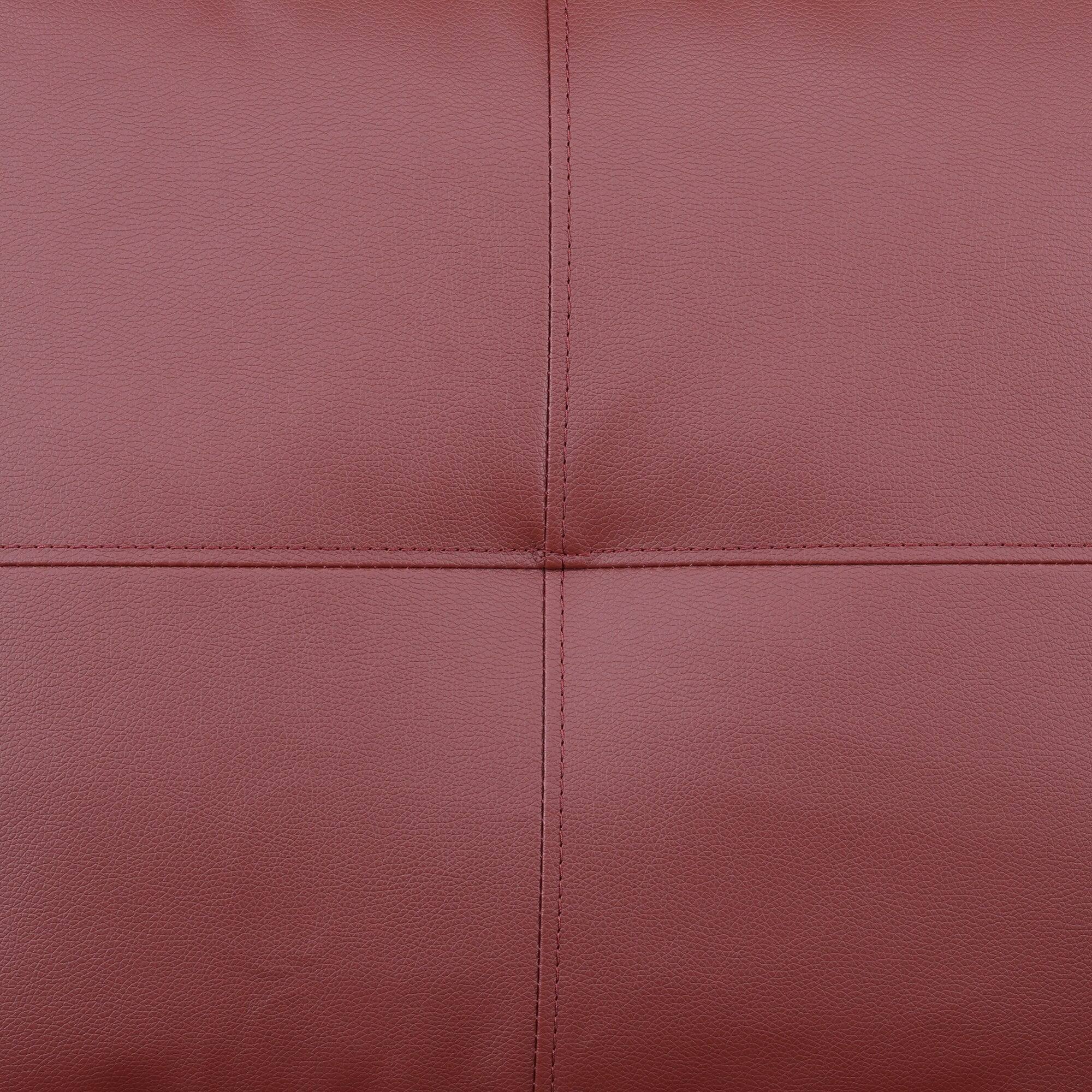 Alt View 9. Boyel Living - Premium Semi PU Upholstered Sofa Solid Wood Frame Double Spring with Right Chaise Lounge - Burgundy.