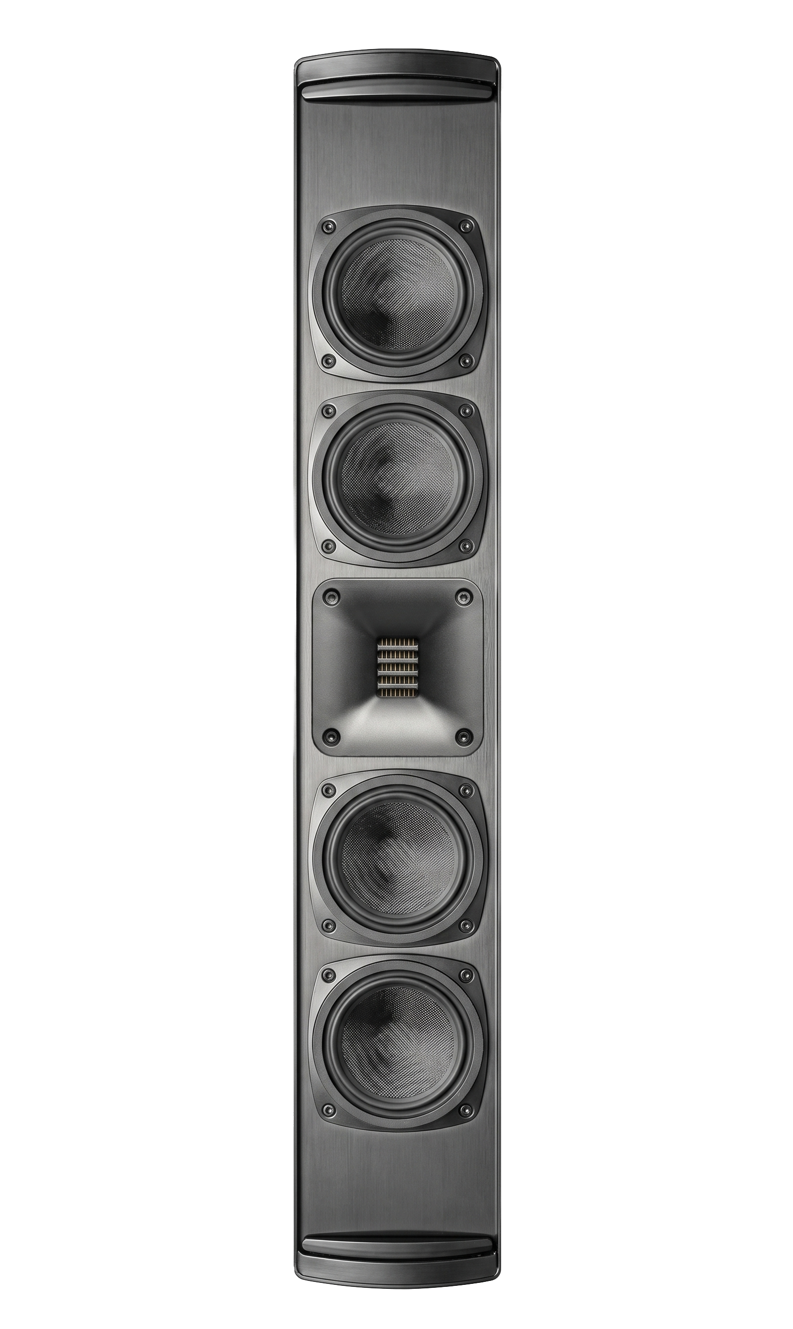 Front. MartinLogan - Discrete Cinema LCR5 2.5-Way Speaker, with Gen2 FMT, Dual 4" Woofers, and Dual 4" Passive Radiators - Black.