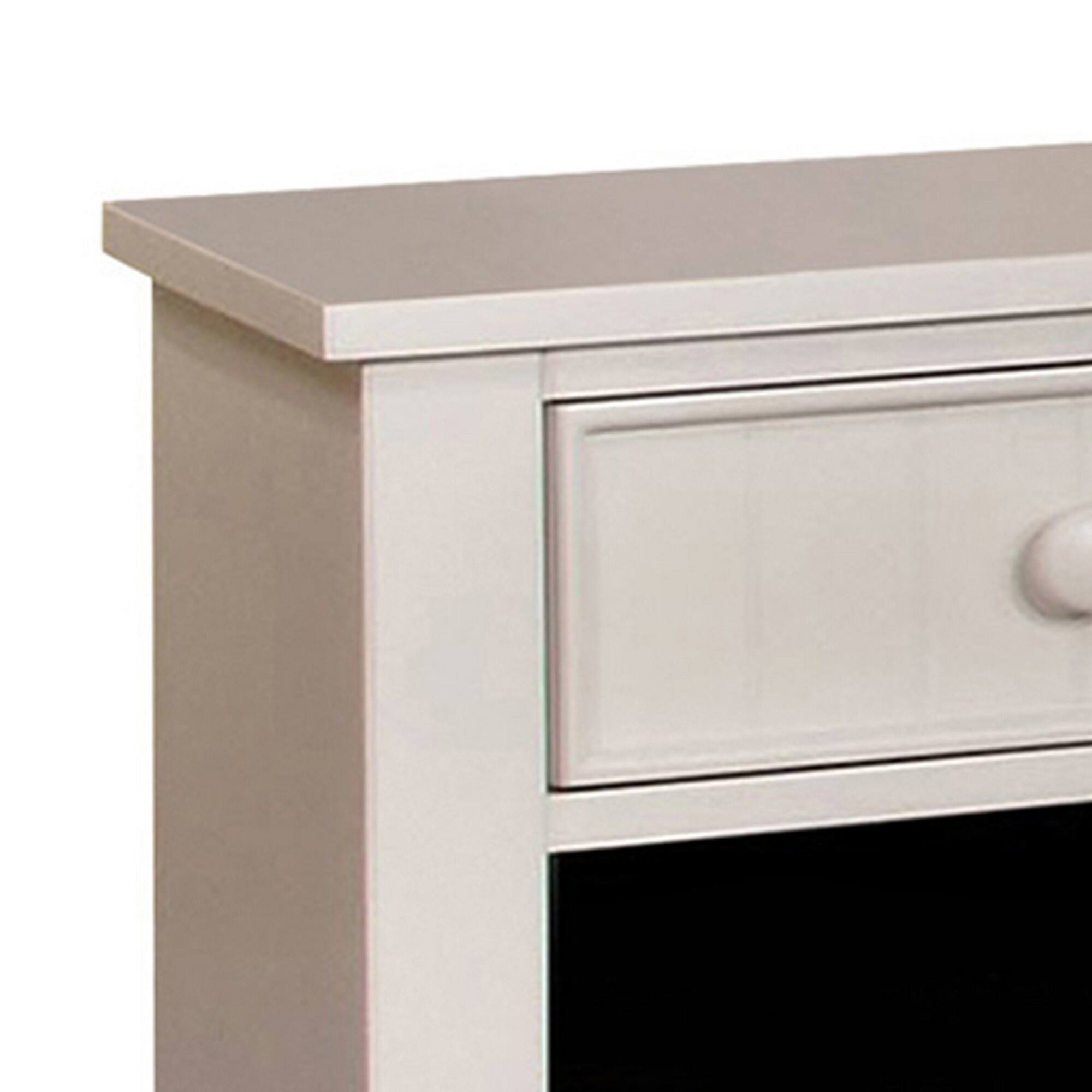 Alt View 1. Manhattan Lane - Omnus Wood Night Stand - White.