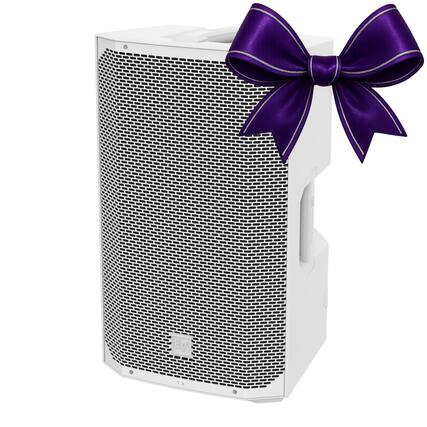 Front. Electro-Voice - Electro-Voice Everse 12 Weatherized Battery Powered White Loudspeaker.