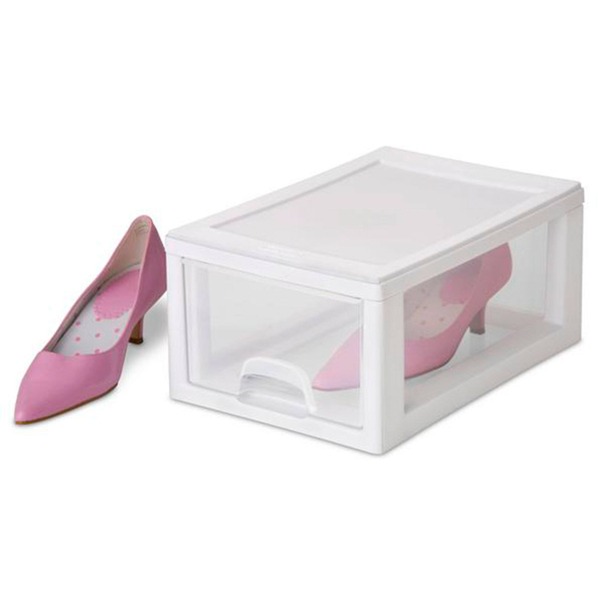 Alt View 7. Sterilite - Sterilite 20518006 Stackable Small Drawer White Frame & See-Through (18 Pack).