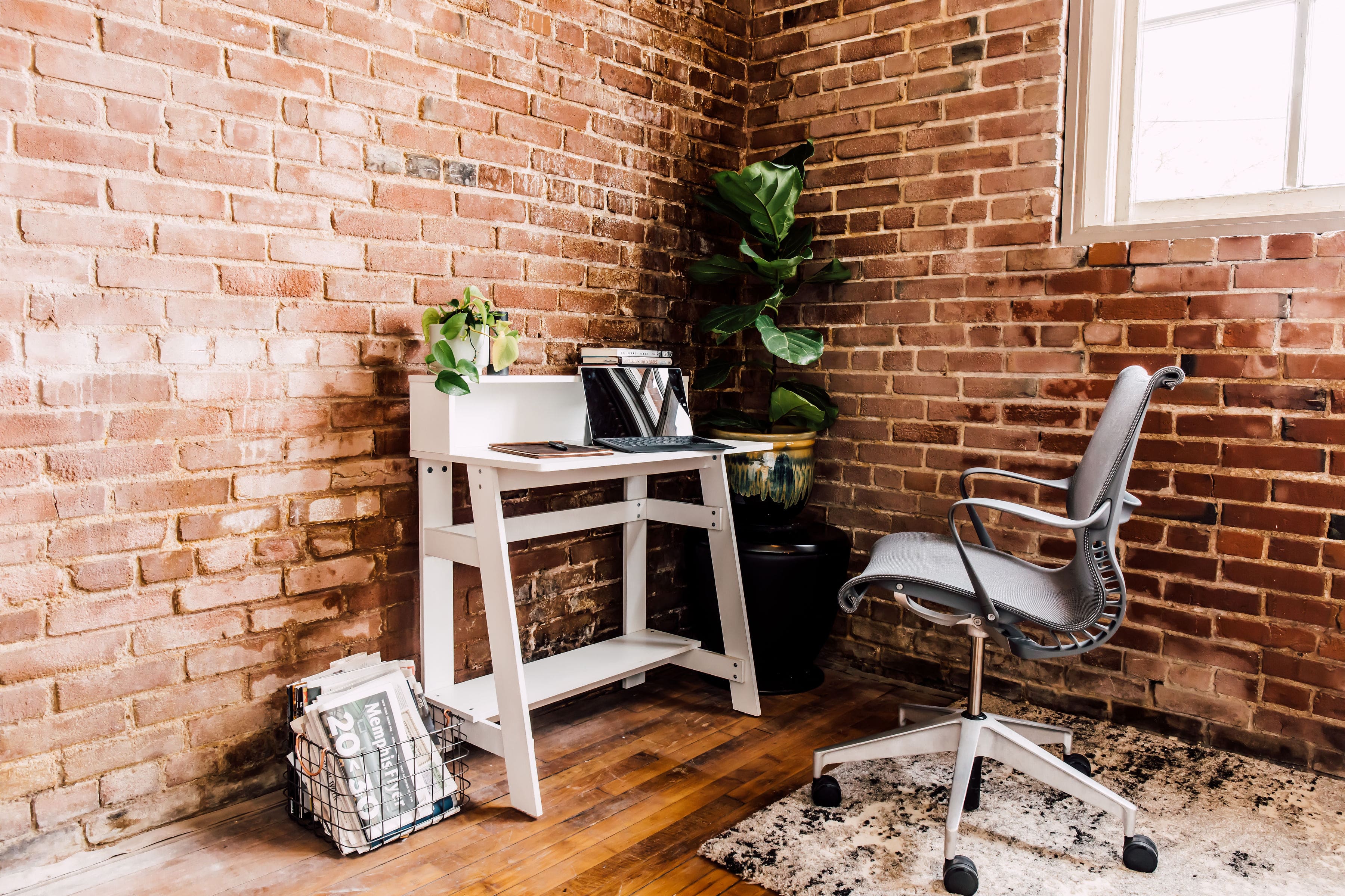 Alt View 15. OneSpace - Lennox Computer Desk with Hutch - White.