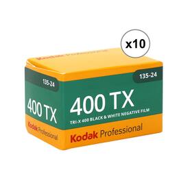 Kodak - Professional 400TX Tri-X 400 Black & White Negative Film, 24 Exp - 10 Pack