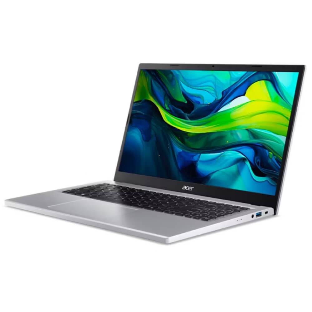 Back. Acer - Acer FHD 15.6 inch Aspire Go 15 Laptop - Intel i3 N305 - 8GB RAM/128GB SSD - Silver.