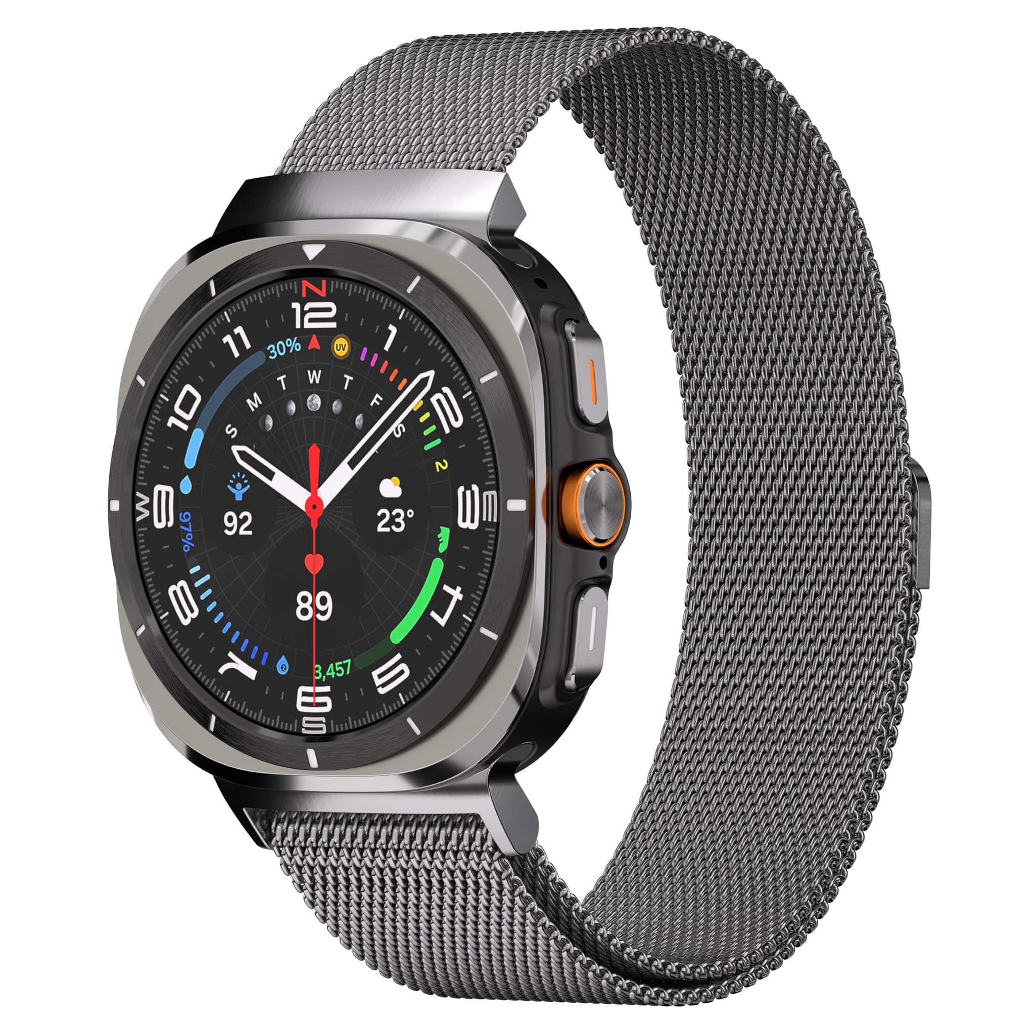 Ultra Supply Co - Milanese Band for Samsung Galaxy Watch Ultra 47mm - Gray