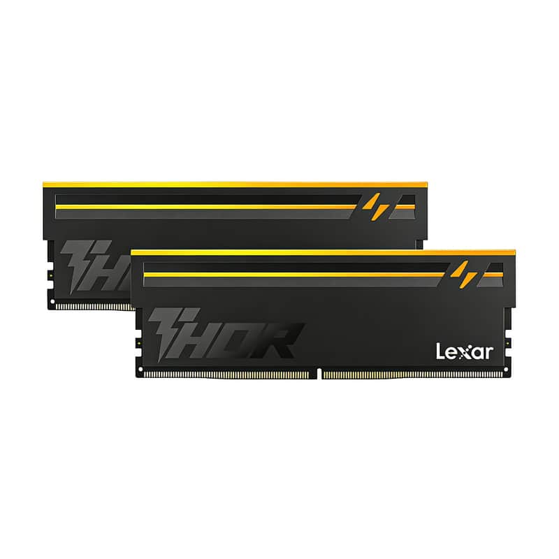 Lexar - THOR RGB DDR5 32GB (2x16GB) 6000MHz Desktop Memory Kit CL36 – - Black